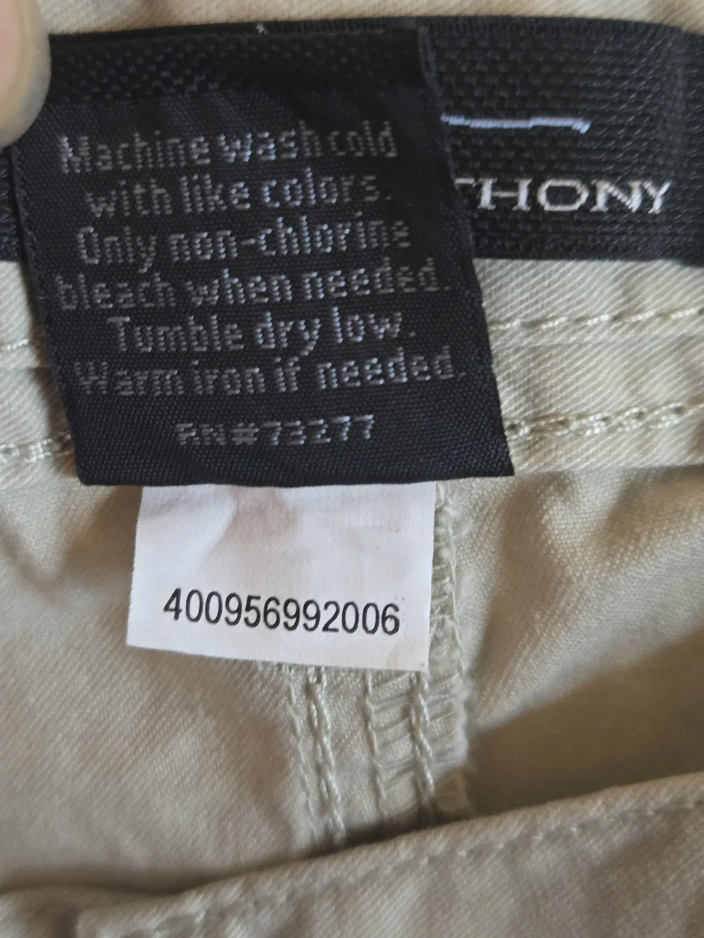 Marc Anthony Men’s Khaki Flat Front Cotton Shorts